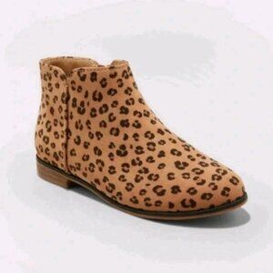 ⭐ Cat & Jack Opal Leopard Print Boots Booties Size 13